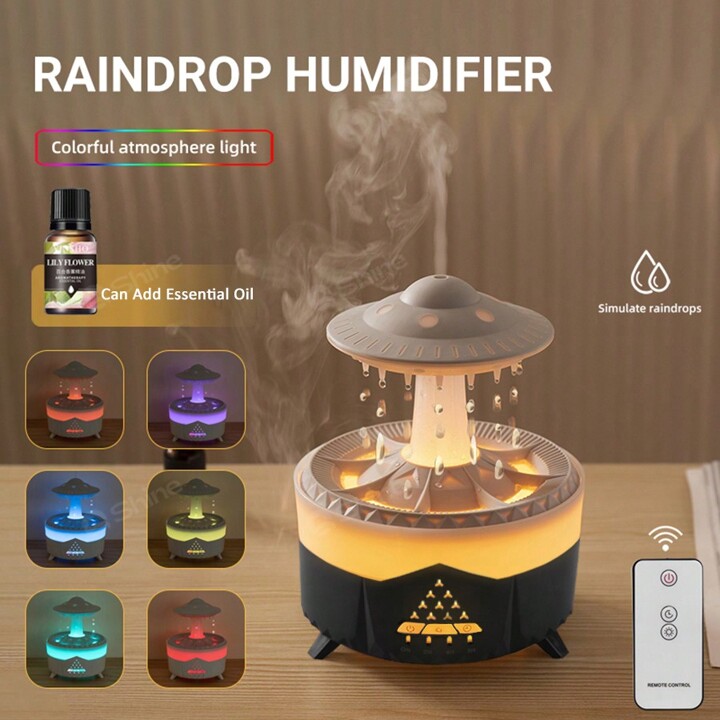 Humidificador aromaterapia lluvia